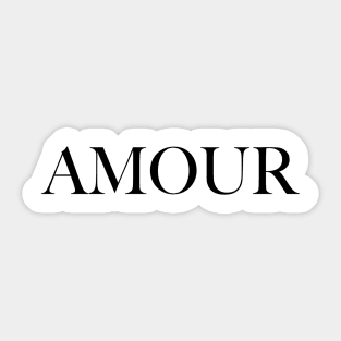 Amour Sticker